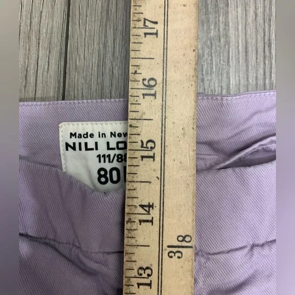 Nili Lotan Paris Pant‎ in Lilac Cropped Length Size 8